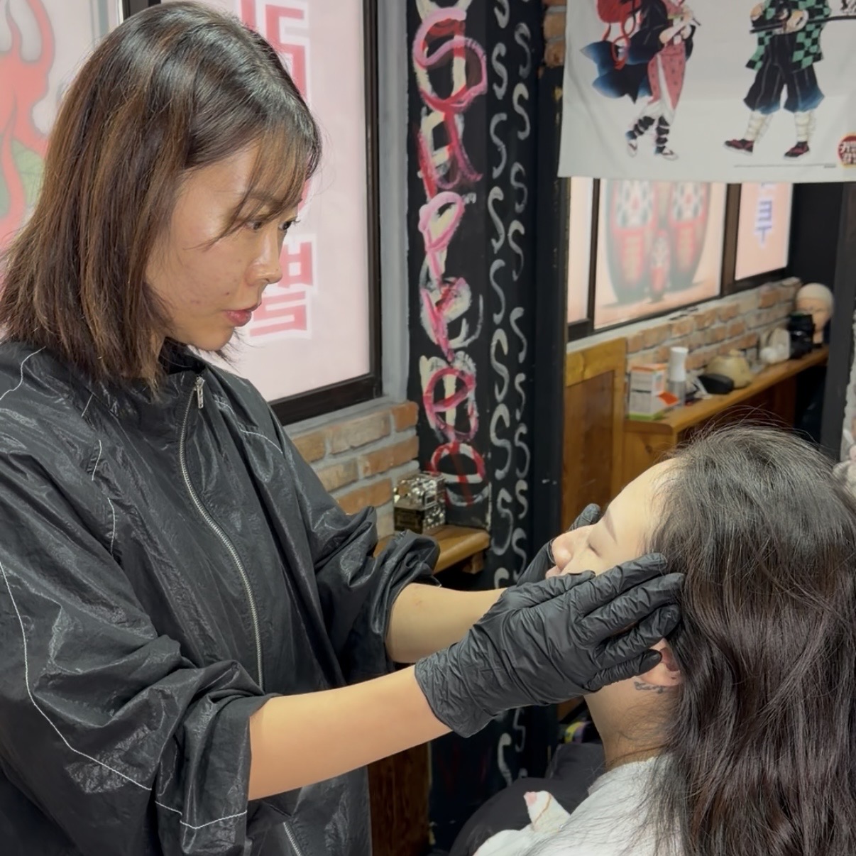 양산 자연눈썹 상담 장면